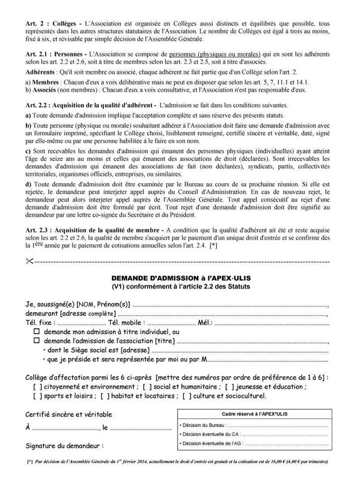 admission